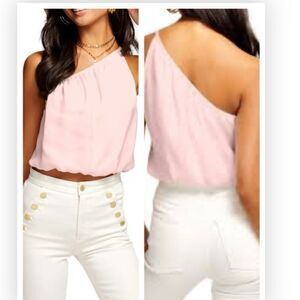 Ramy Brook Cheryl Cropped Asymmetric Tank Top NWT S $195